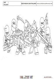 lego-ninja boyama sayfaları